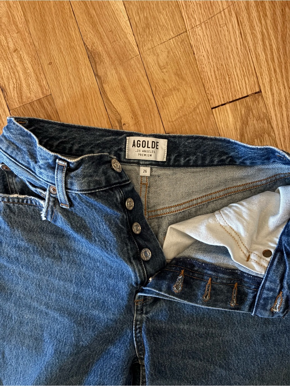 Agolde Women’s ankle straight leg jeans
